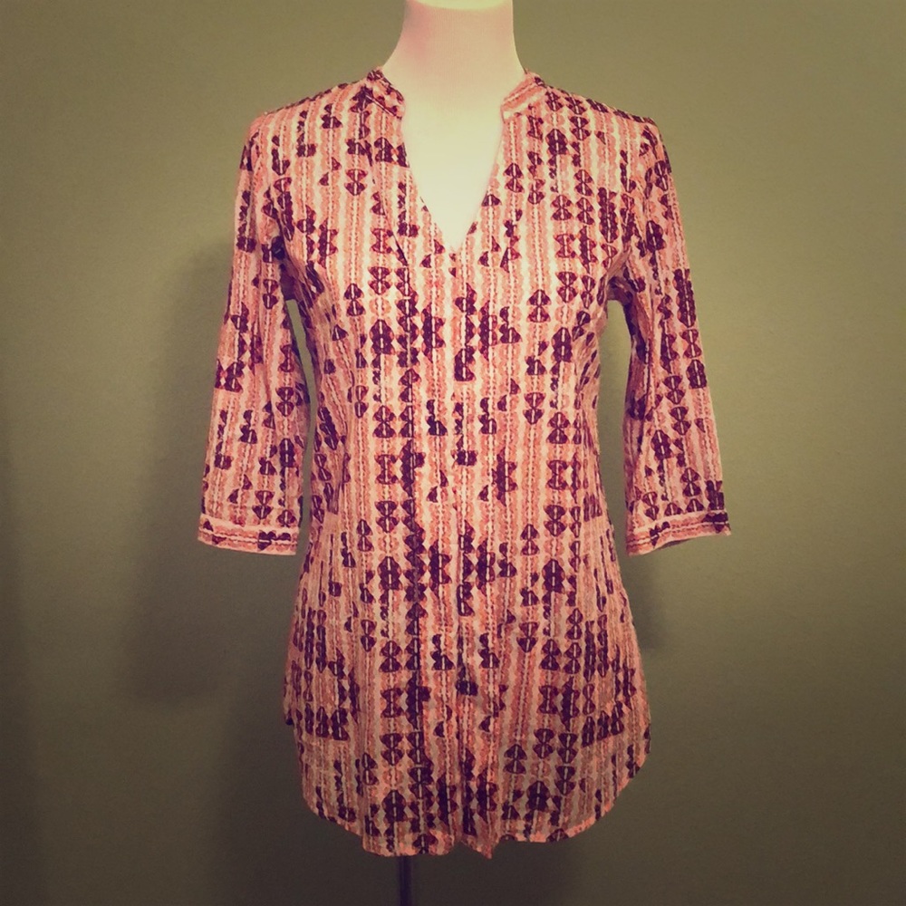 Patagonia 1/2 sleeve tunic blouse